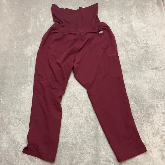 FIGS Yola Maternity Scrub Pants Maroon Size Women's XXL - Picture 11 of 13